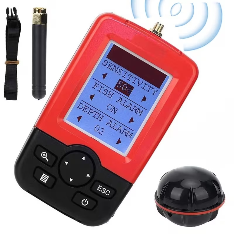 1-pack Wireless Fish Finder With Sonar Sensor Echo Sounder compact design For River Fishing Ice Fishing Sea Fishing