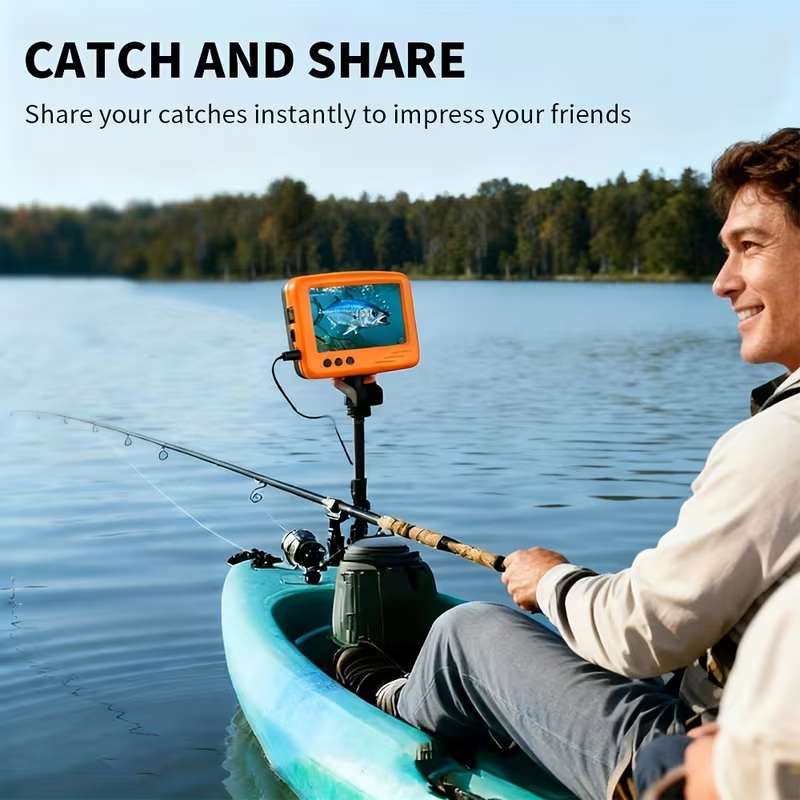 1pc Handheld Ice Fishing Camera, 4.3 Inches Underwater Fishing Camera, 15m Cable 4000mAh IP68 - Image 3