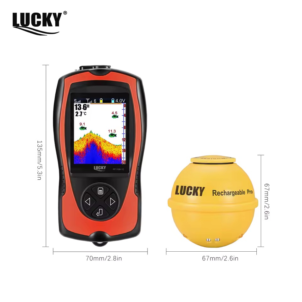 LUCKY FF1108-1CWLA Rechargeable Wireless Sonar for Fishing 45M - Image 2