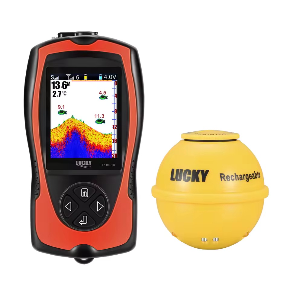 LUCKY FF1108-1CWLA Rechargeable Wireless Sonar for Fishing 45M